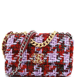 Chanel 19 Flap Bag Quilted Tweed Medium #231159C48B